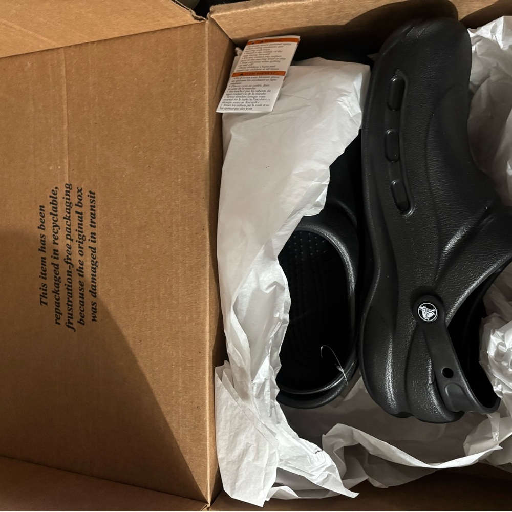 CROCS Men's Black Slip-On Loafers